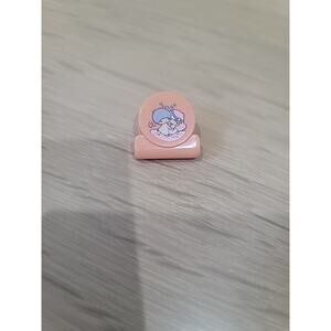 Vintage 1977 Pink Sanrio Mini Paper Clip Little Twin Stars Light Pink